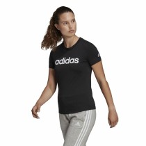 Damen Kurzarm-T-Shirt Adidas Lin T Schwarz (XS)