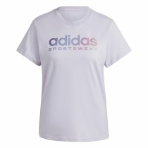 Damen Kurzarm-T-Shirt Adidas Linear Spw Gt (XS)