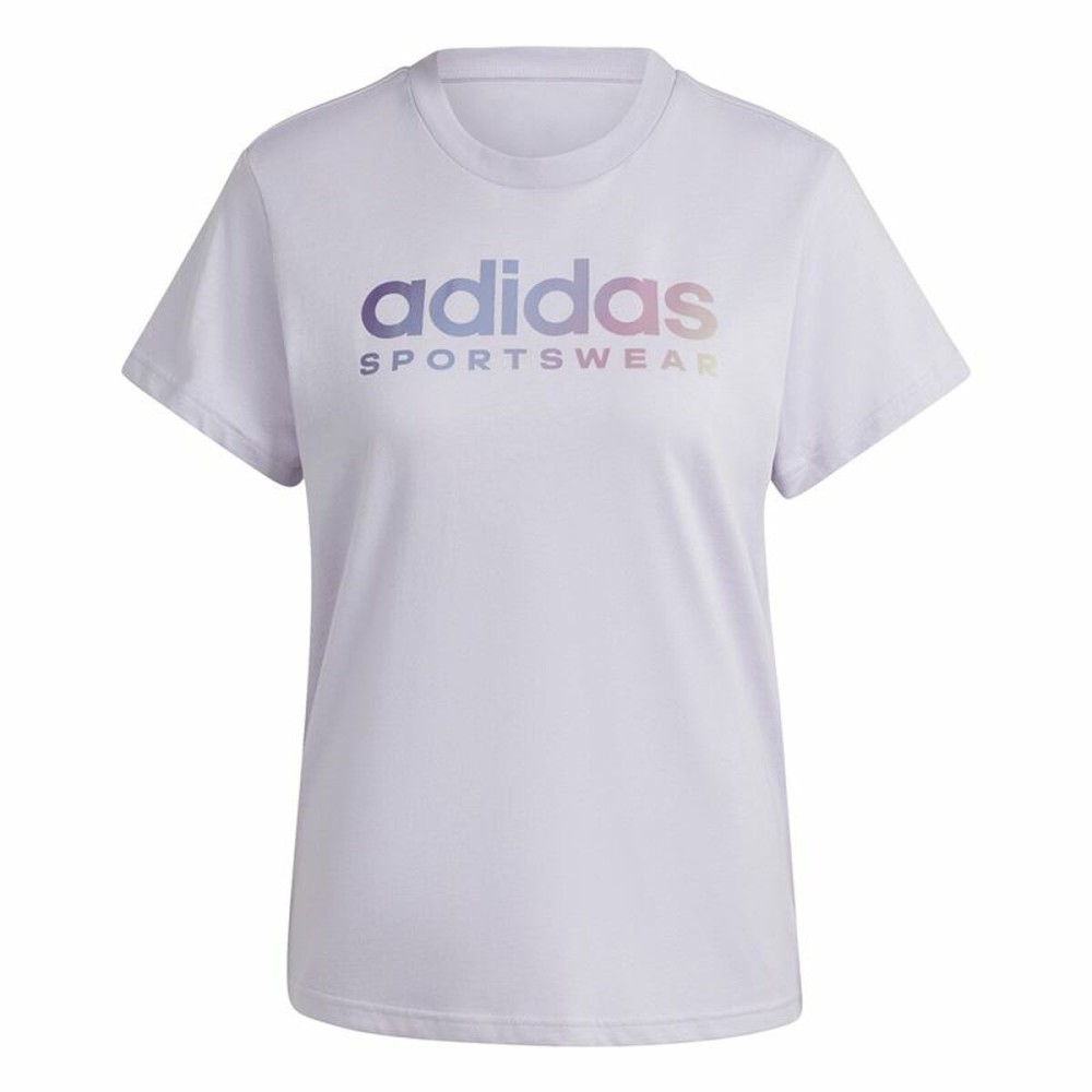 Damen Kurzarm-T-Shirt Adidas Linear Spw Gt (XS)