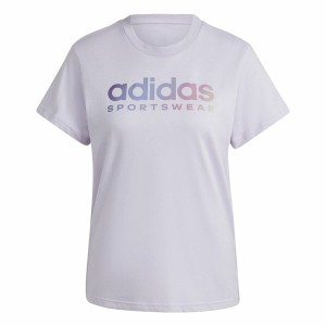 Damen Kurzarm-T-Shirt Adidas Linear Spw Gt (XS)