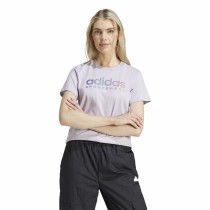 Damen Kurzarm-T-Shirt Adidas Linear Spw Gt (XS)