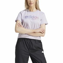 Damen Kurzarm-T-Shirt Adidas Linear Spw Gt (XS)
