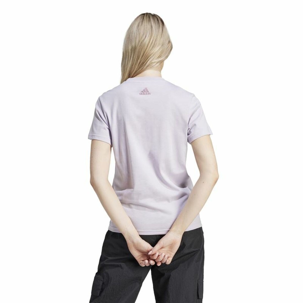 Damen Kurzarm-T-Shirt Adidas Linear Spw Gt (XS)