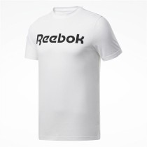 Herren Kurzarm-T-Shirt Reebok Graphic Series Linear Logo Weiß 2XL