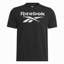 Herren Kurzarm-T-Shirt Reebok Identity Big Stacked Logo Schwarz S