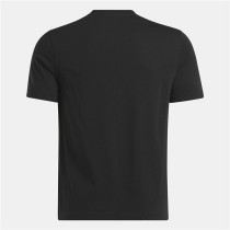 Men’s Short Sleeve T-Shirt Reebok Identity Big Stacked Logo Black S