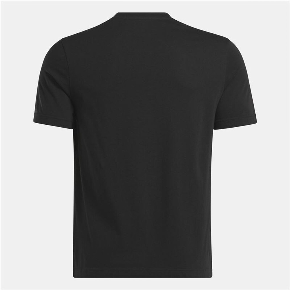 Herren Kurzarm-T-Shirt Reebok Identity Big Stacked Logo Schwarz S
