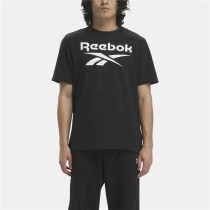 Herren Kurzarm-T-Shirt Reebok Identity Big Stacked Logo Schwarz S