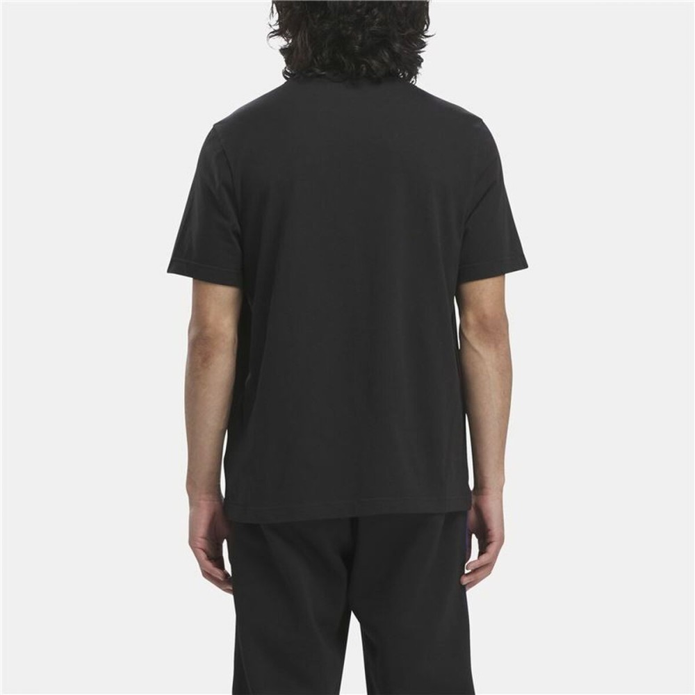 Herren Kurzarm-T-Shirt Reebok Identity Big Stacked Logo Schwarz S