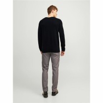 Herren Langarm-T-Shirt Jack & Jones ehill Knit Schwarz