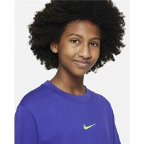 Child's Short Sleeve T-Shirt Nike Sportswear Blue