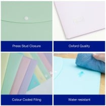 Document Folder Oxford URBAN Multicolour A4 polypropylene Clasp (5 Units)