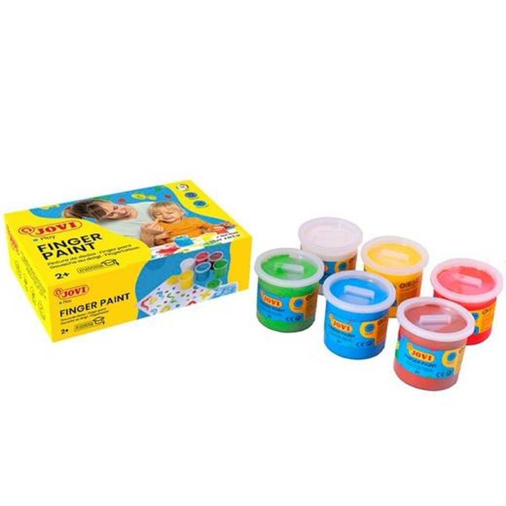 Fingerfarbe Jovi Bunt 125 ml 6 Stücke (6 Stück)