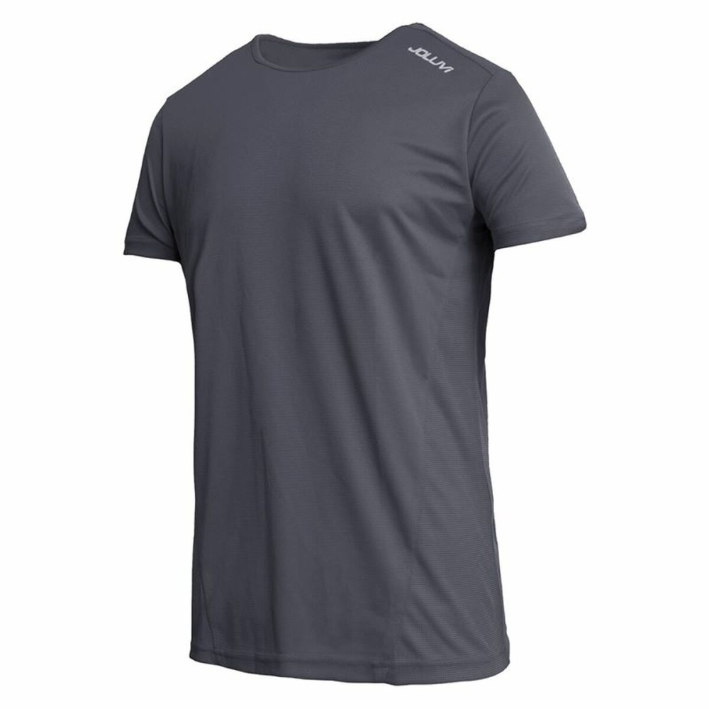 Herren Kurzarm-T-Shirt Joluvi Runplex M Hellgrau