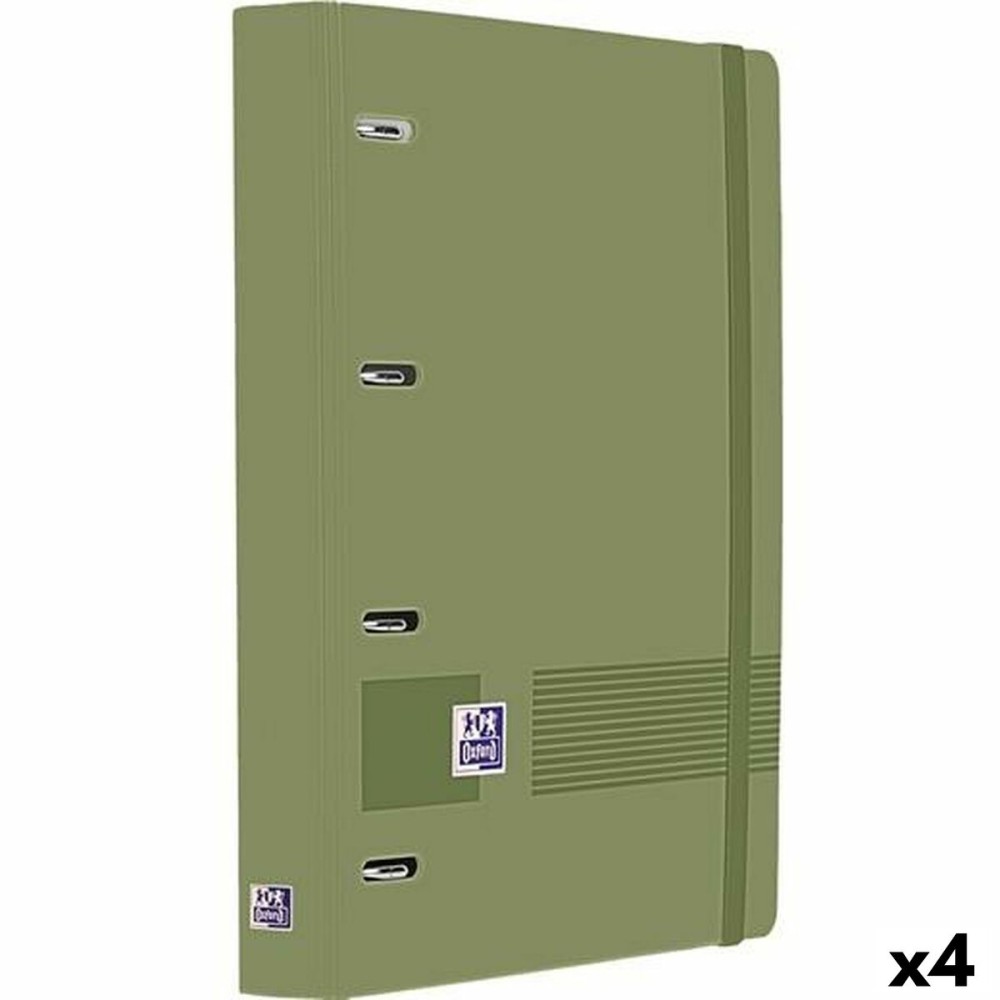 Ringbuch Oxford LIVE&GO grün A4+ (4 Stück)