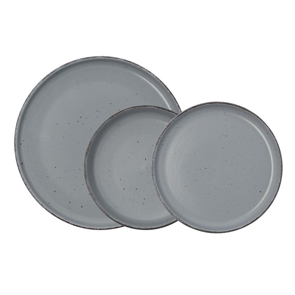 Tableware Quid Duna Grey Ceramic 12 Pieces