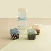 Stapelbares luftdichtes Küchenbehälterset Quid Minimal 5 x 5 x 6 cm 6 Stücke