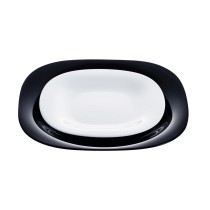 Tableware Luminarc Carine N&b White Black Glass 19 Pieces