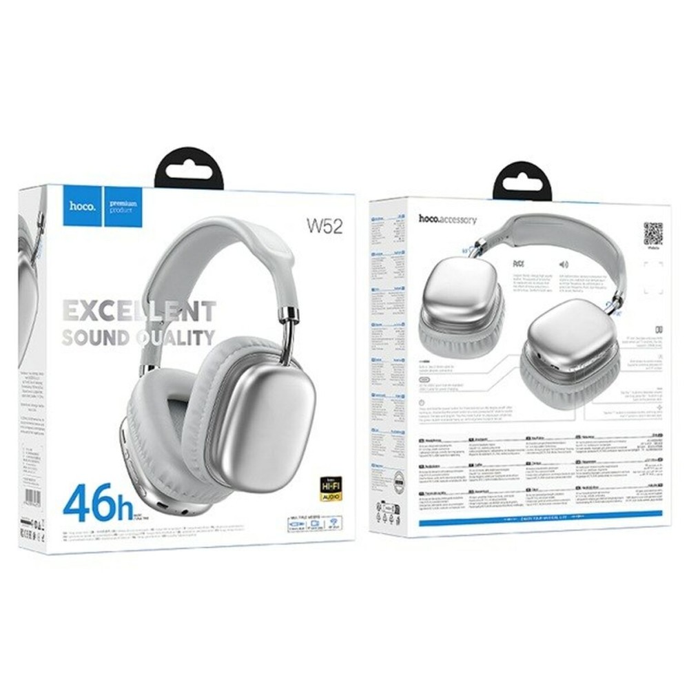 Casques Sans Fil Hoco W52 silver Argenté
