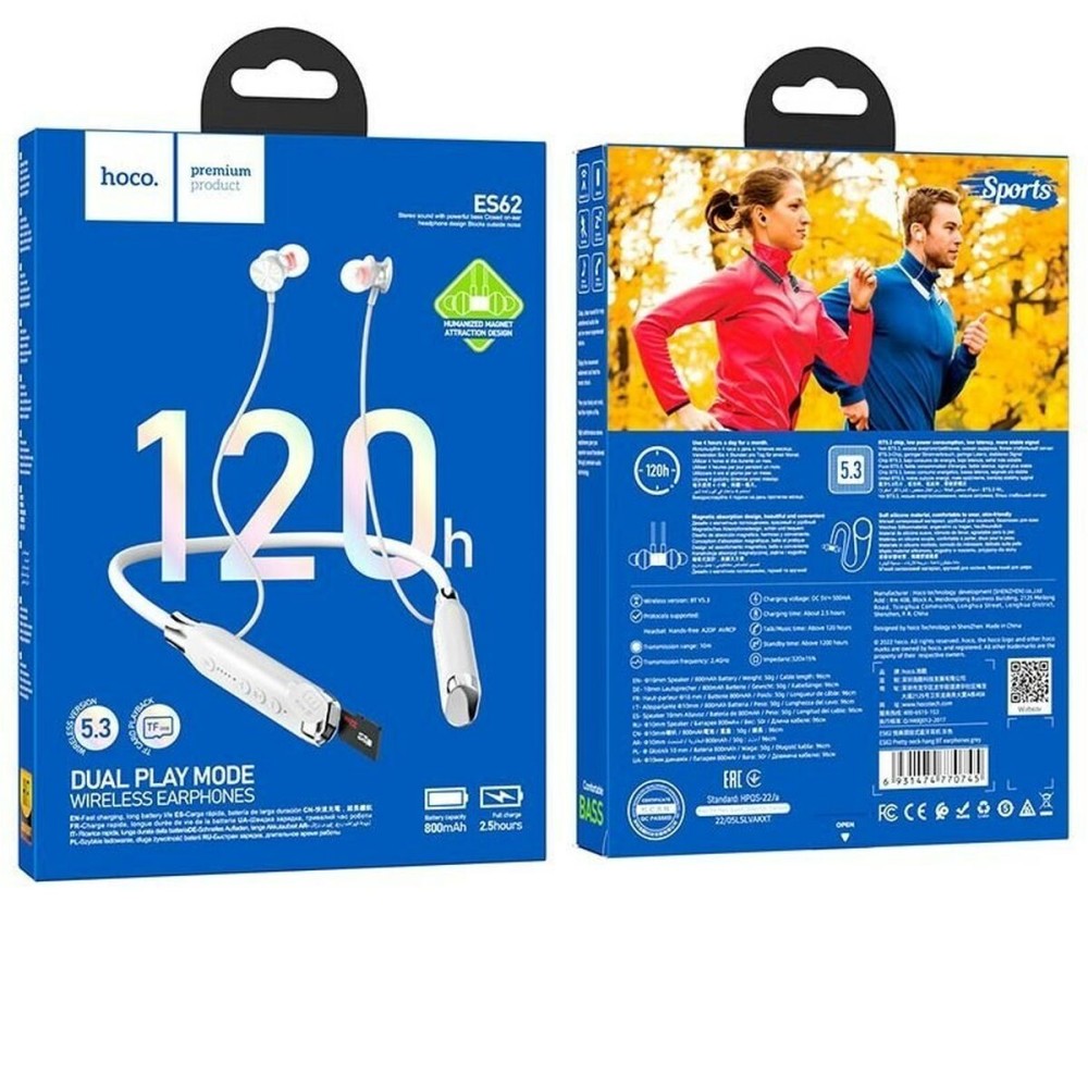 Mains Libres Bluetooth Hoco ES62 grey