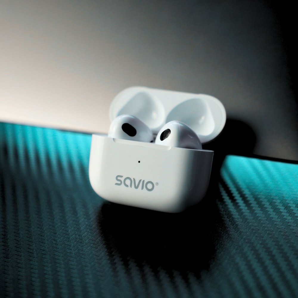 Drahtlose Kopfhörer Savio TWS-01PRO Weiß