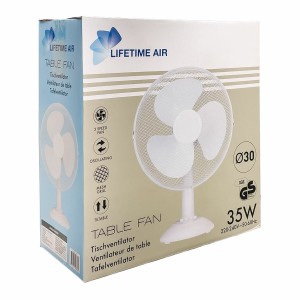 Tischventilator Lifetime Weiß 35 W 34 x 23,5 x 46 cm