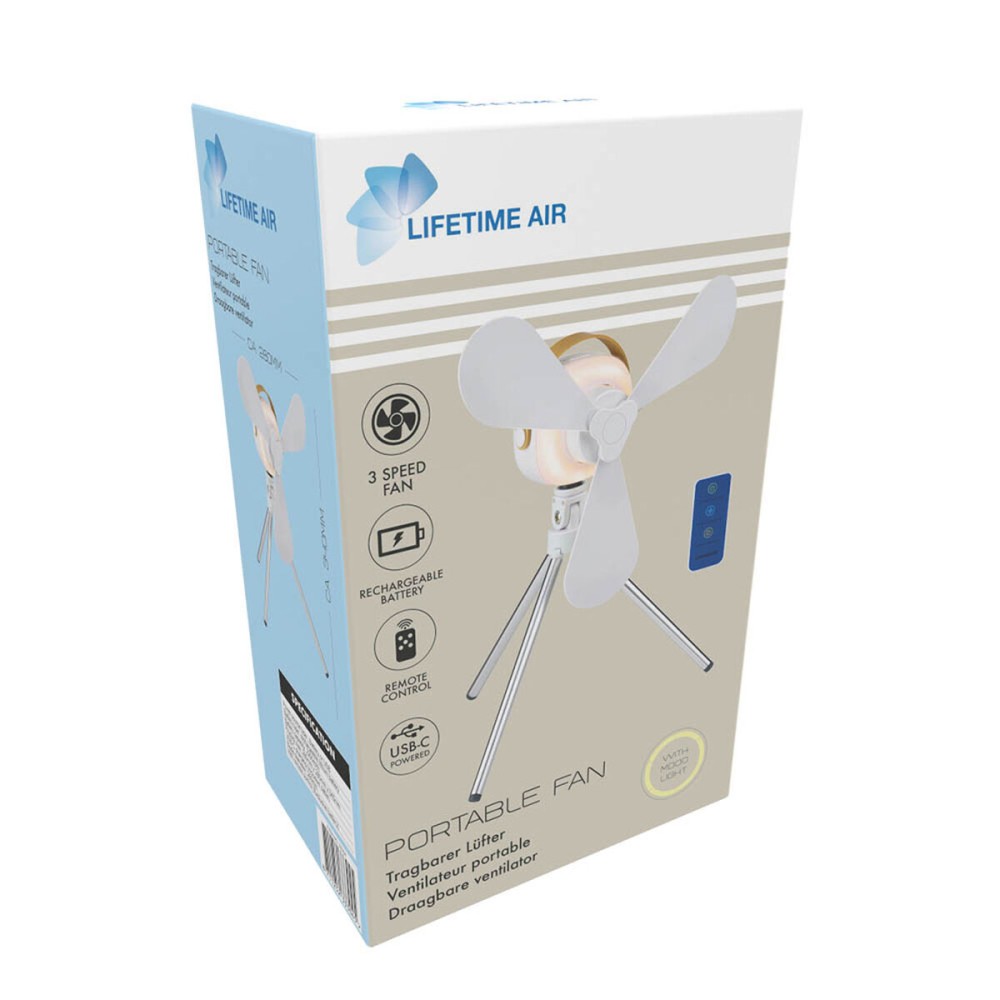 Table Fan Lifetime White 28 x 28 x 34 cm