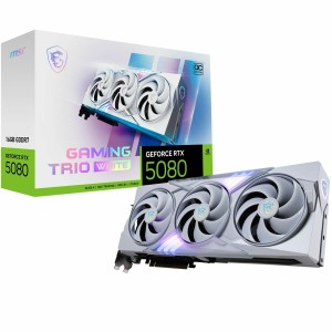 Carte Graphique MSI RTX 5080 16G GAMING TRIO OC WHI GEFORCE RTX 5080 16 GB GDDR7
