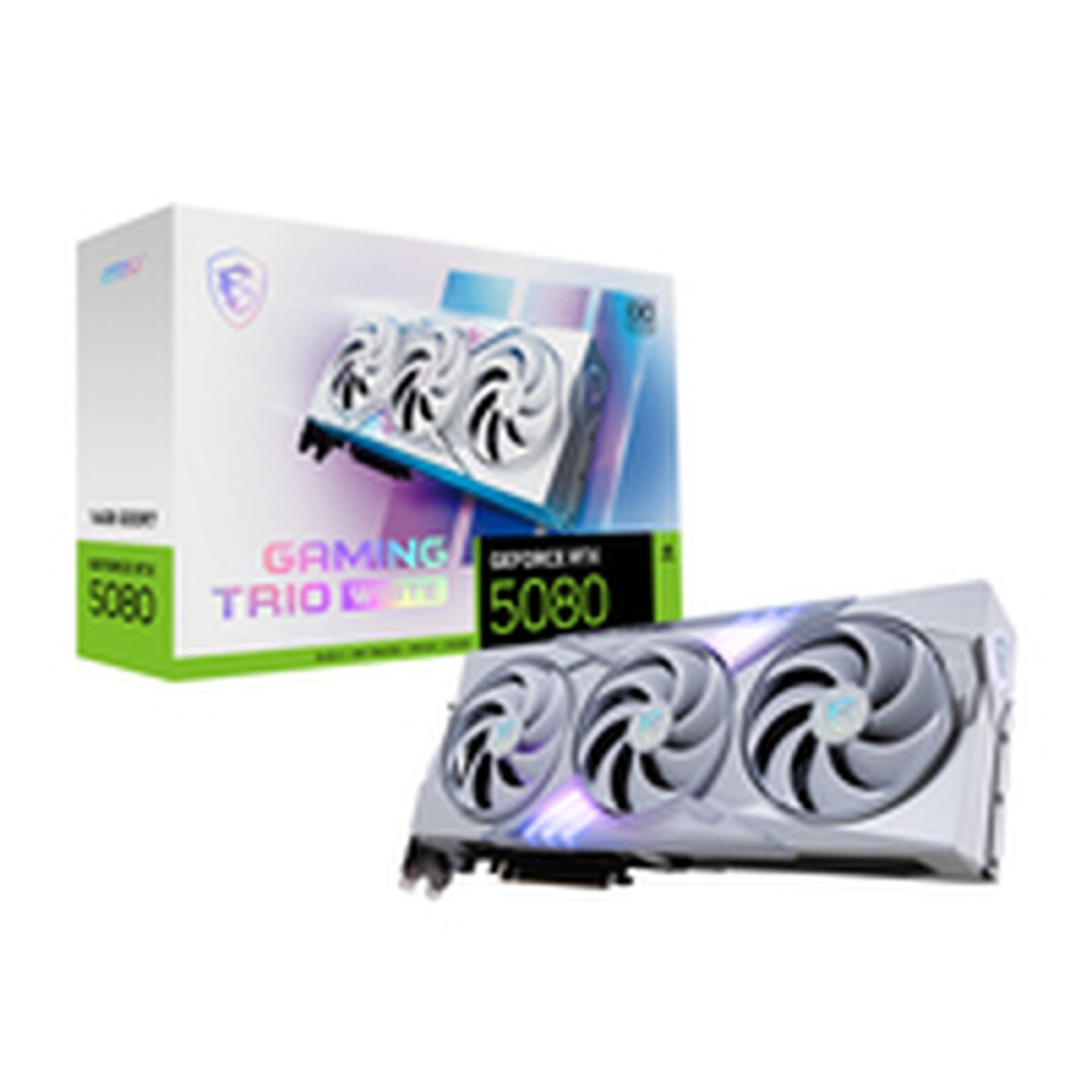 Carte Graphique MSI RTX 5080 16G GAMING TRIO OC WHI GEFORCE RTX 5080 16 GB GDDR7