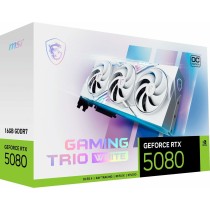 Carte Graphique MSI RTX 5080 16G GAMING TRIO OC WHI GEFORCE RTX 5080 16 GB GDDR7