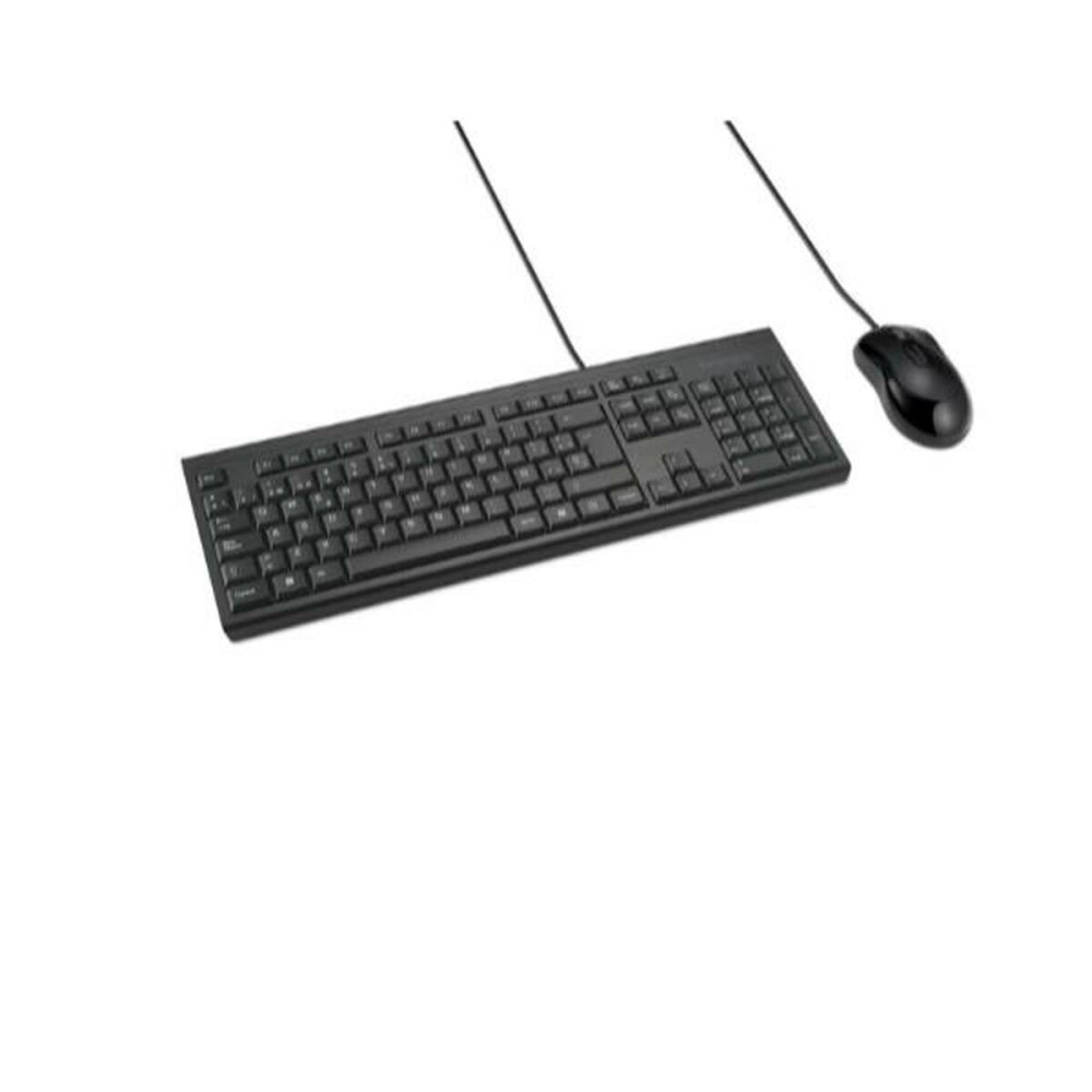 Tastatur mit Maus Kensington K75452ES Schwarz Qwerty Spanisch