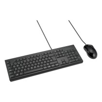 Tastatur mit Maus Kensington K75452ES Schwarz Qwerty Spanisch