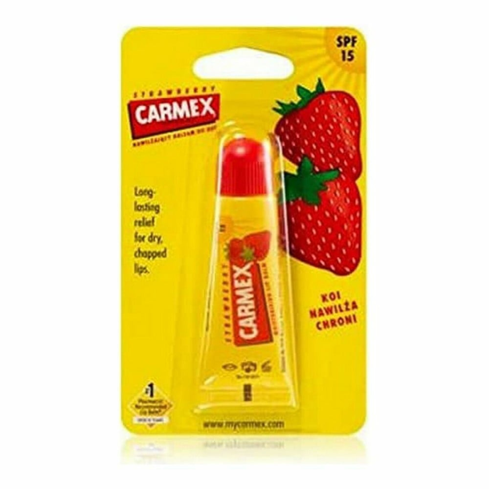 Moisturising Lip Balm Carmex Carmex Strawberry Yellow Red