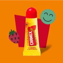 Moisturising Lip Balm Carmex Carmex Strawberry Yellow Red