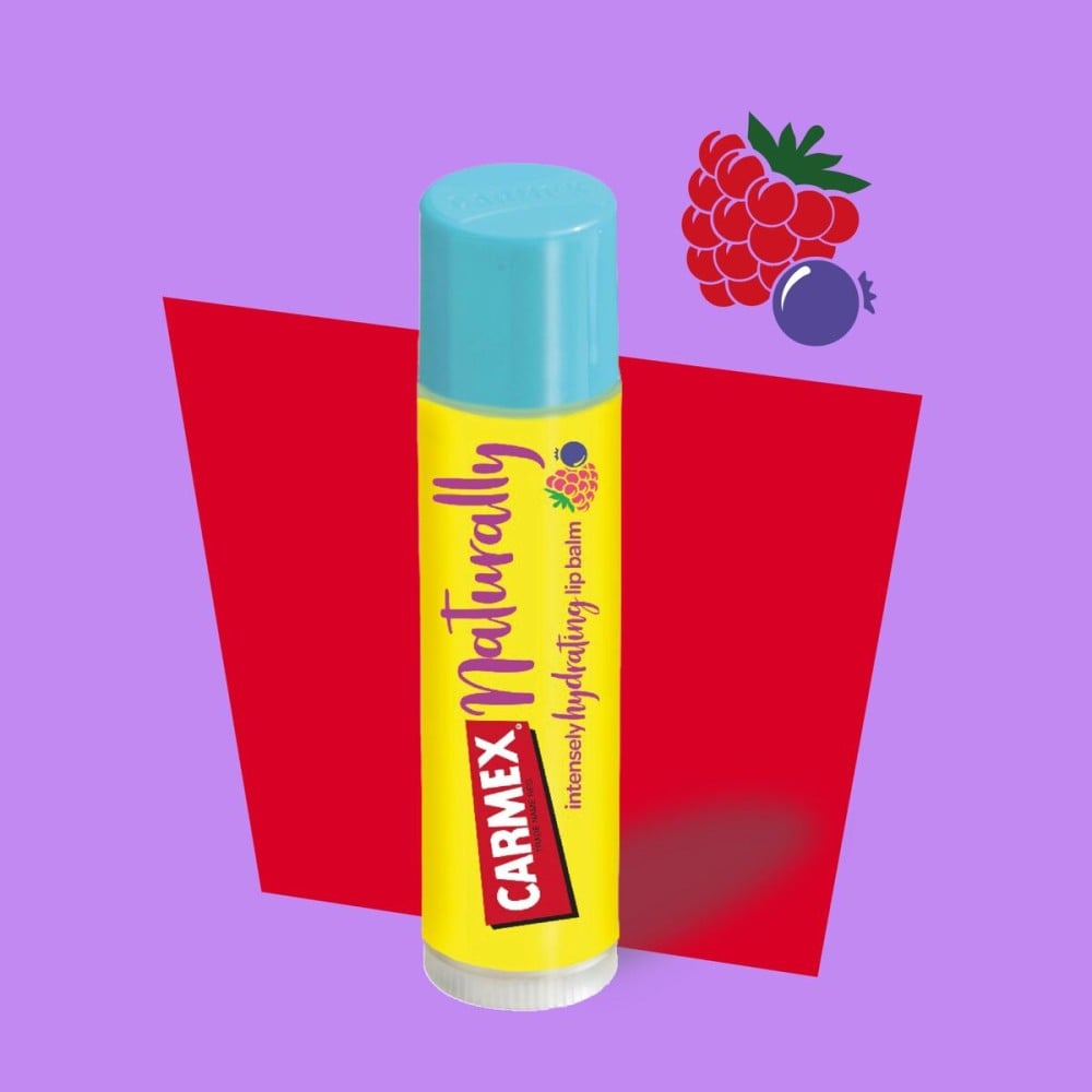 Moisturising Balm Carmex Hi Anti-Age Transparent Red fruits Stick Lip plumper