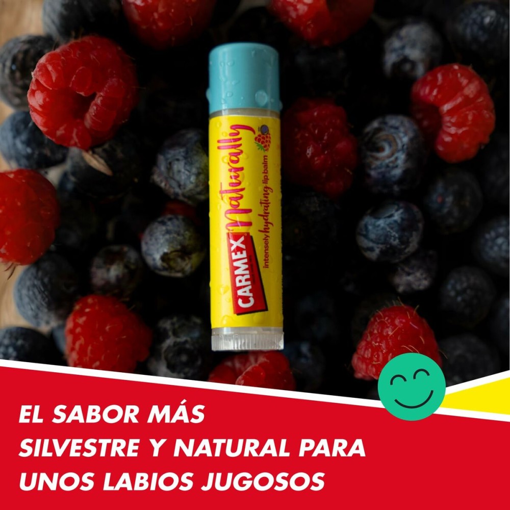 Moisturising Balm Carmex Hi Anti-Age Transparent Red fruits Stick Lip plumper