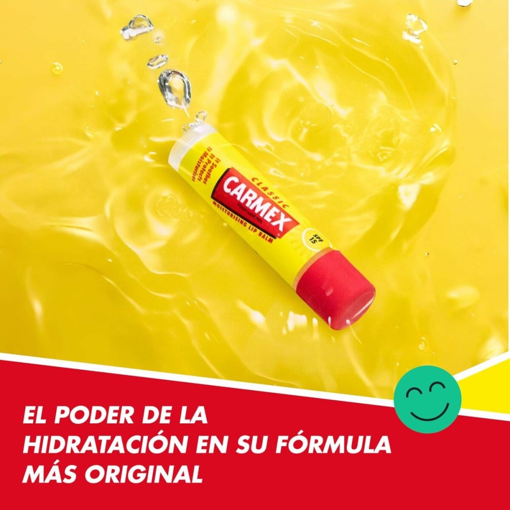 Moisturising Lip Balm Carmex Classic Yellow Black Spf 15 Stick