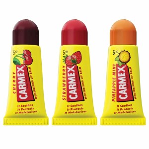Moisturising Lip Balm Carmex Triplo Transparent Spf 15 Strawberry Pineapple Cherry 3 Pieces (3 Units)