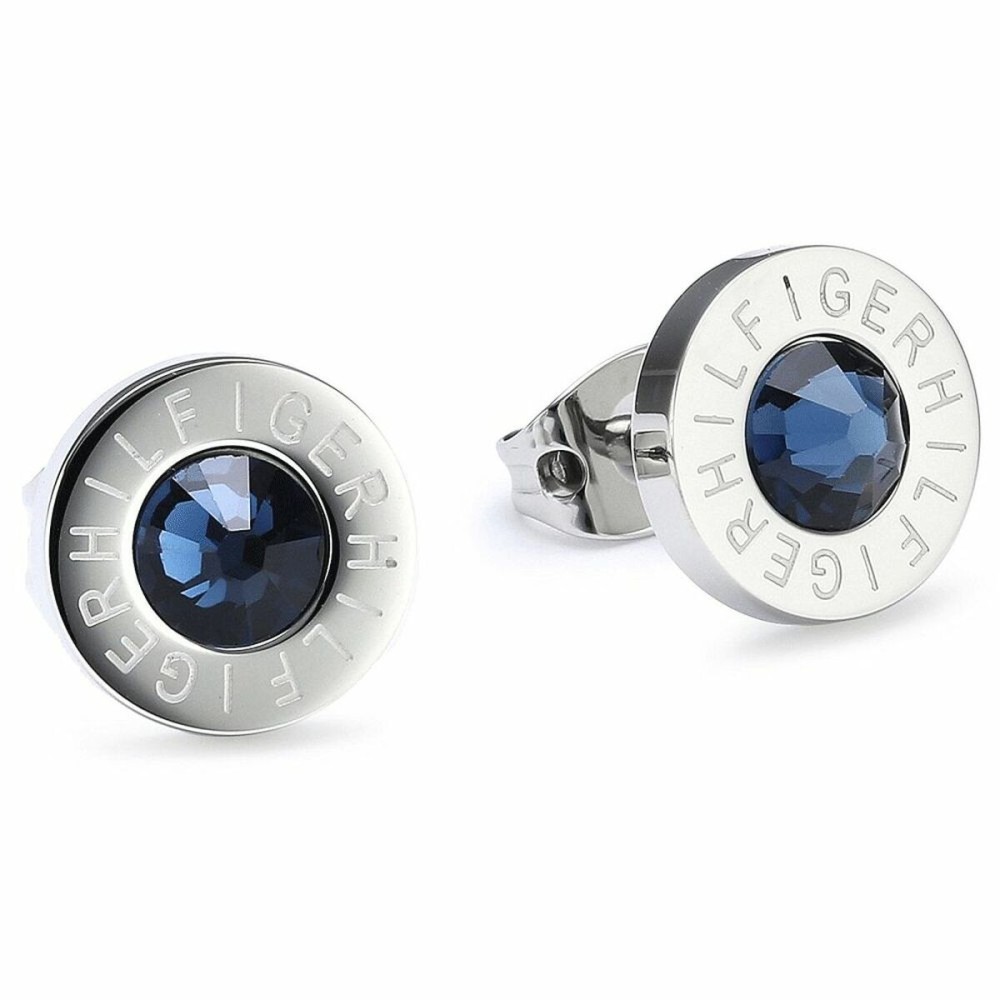 Boucles d´oreilles Femme Tommy Hilfiger 2700260 Acier inoxydable 1,5 cm Bleu Argenté