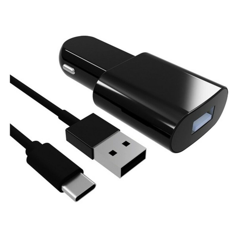 Ladegerät fürs Auto Contact USB-C (1 m) Schwarz