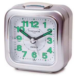 Analoger Wecker Timemark Silberfarben (7.5 x 8 x 4.5 cm)