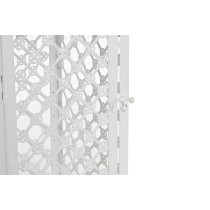 Laternen-Set DKD Home Decor Weiß Metall Kristall Araber Antiker Finish 24 x 24 x 74 cm (3 Stücke)