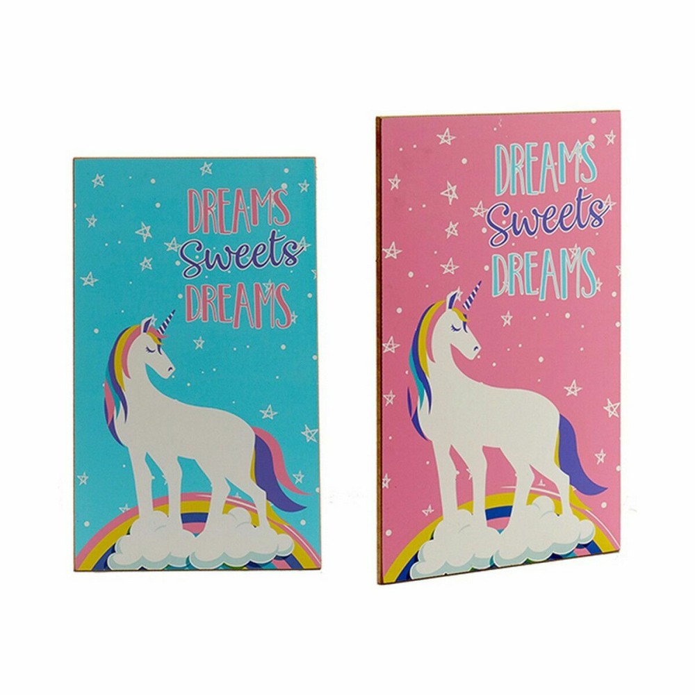 Decorative altarpiece Gift Decor 18HLS041 1 x 40 x 24 cm Wood Unicorn (24 Units)