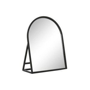 Mirror with Mounting Bracket Home ESPRIT Black Crystal Iron 20 x 8,5 x 25 cm