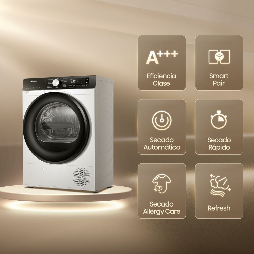Dryer Hisense DH3S902BW3 9 kg