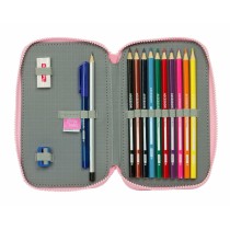 Plumier double Glow Lab Sweet Home Rose 28 Pièces 12,5 x 4 x 19,5 cm 12,5 x 40 x 19,5 cm
