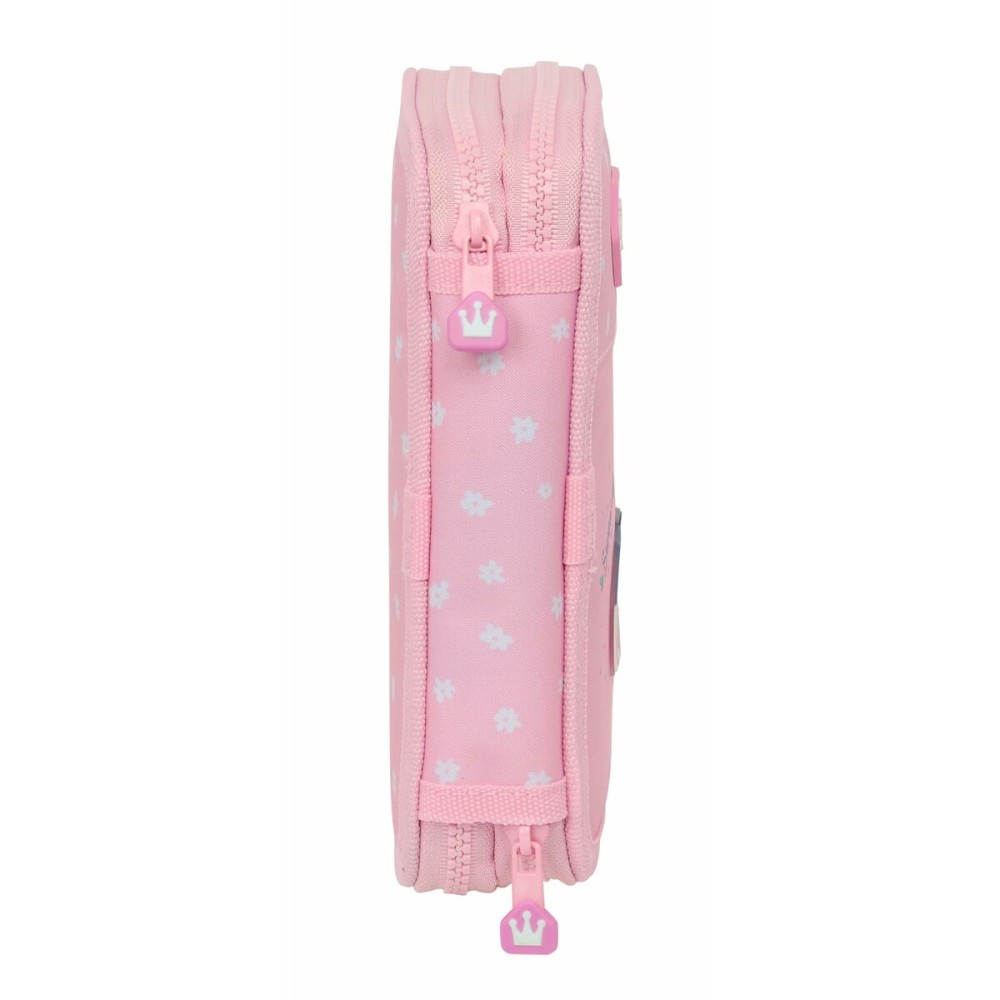 Plumier double Glow Lab Sweet Home Rose 28 Pièces 12,5 x 4 x 19,5 cm 12,5 x 40 x 19,5 cm