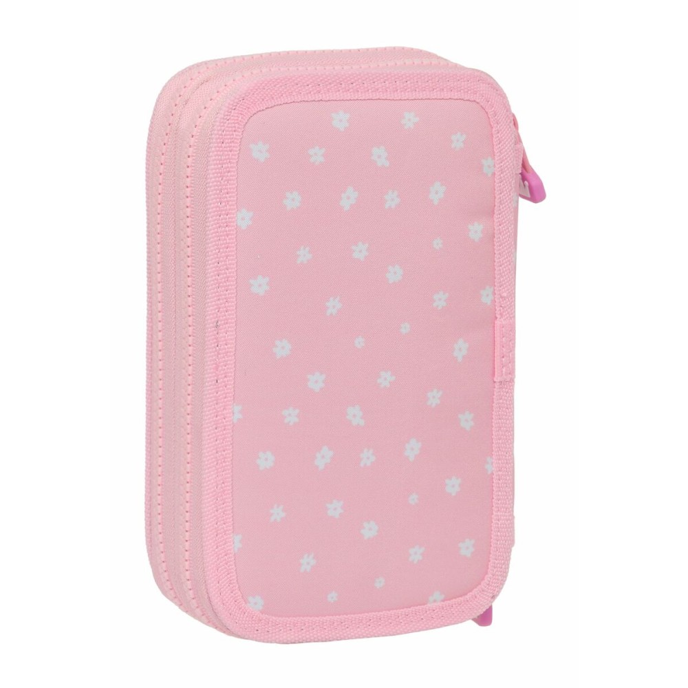 Plumier double Glow Lab Sweet Home Rose 28 Pièces 12,5 x 4 x 19,5 cm 12,5 x 40 x 19,5 cm
