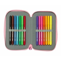 Plumier double Glow Lab Sweet Home Rose 28 Pièces 12,5 x 4 x 19,5 cm 12,5 x 40 x 19,5 cm