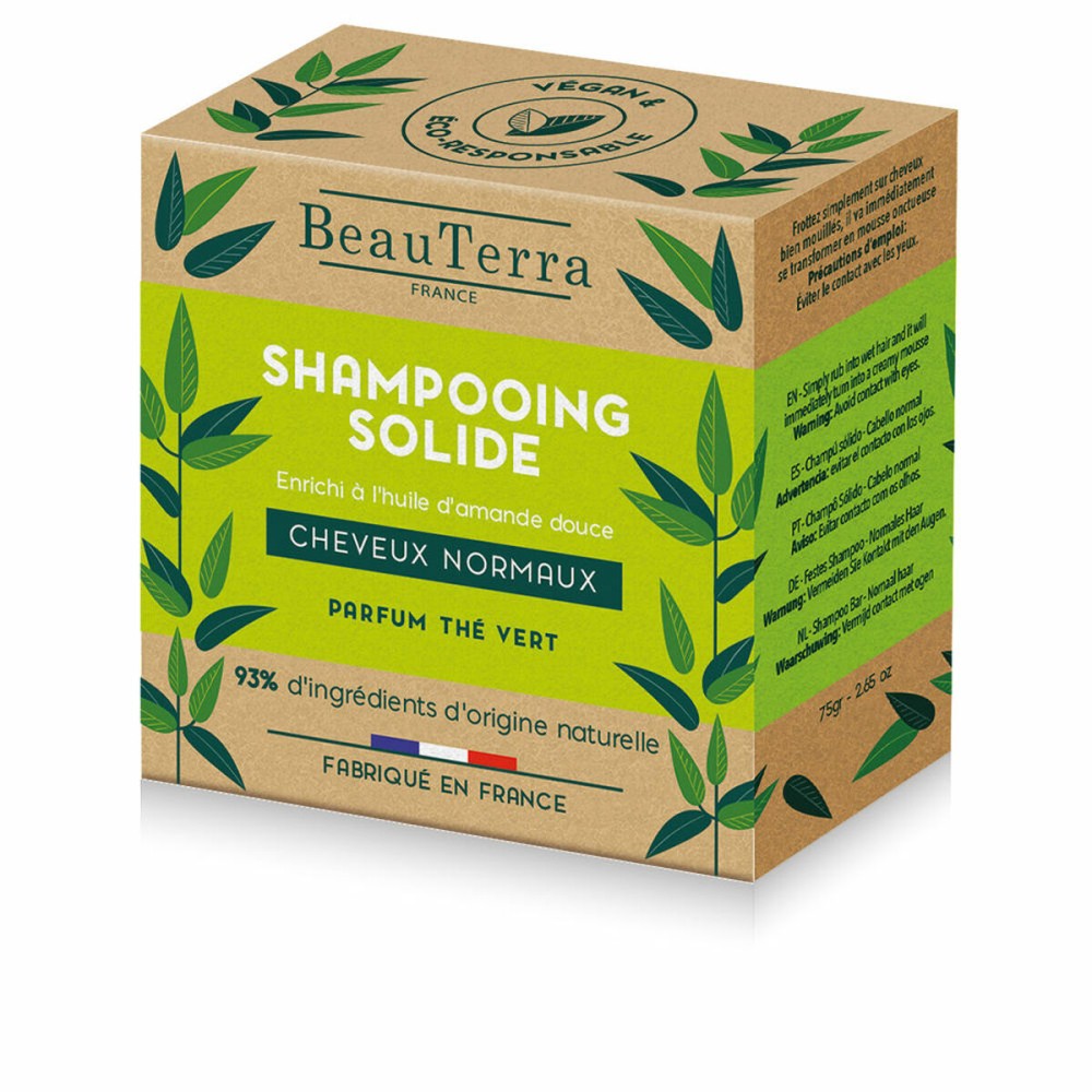 festes Shampoo Beauterra   Grüner Tee 75 g